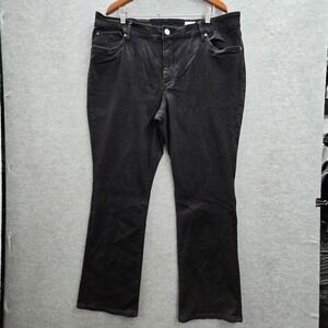 KUT From The Kloth Women Jeans 20W Black Denim Nicole Bootcut KP1549GA3R